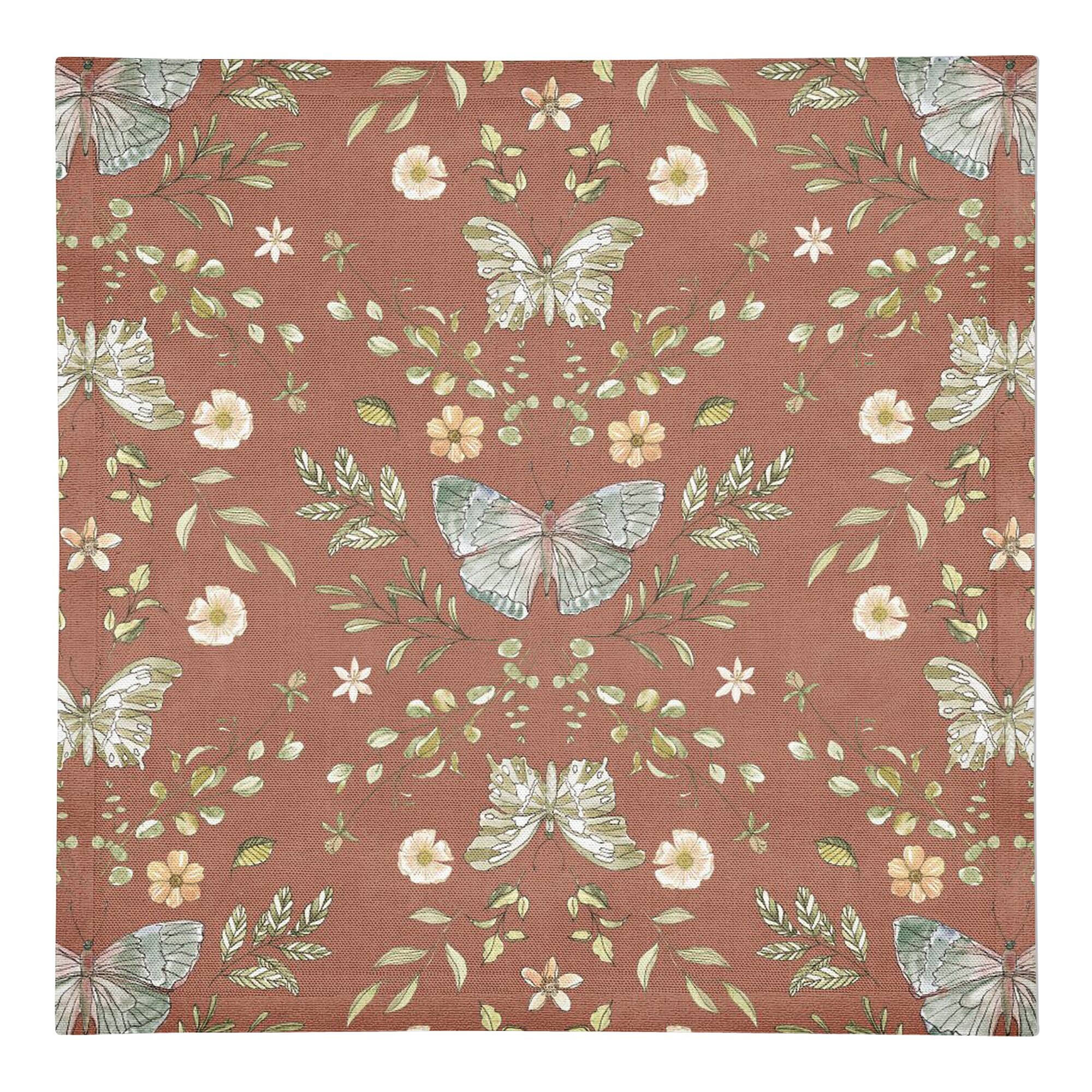 Butterfly Cotton Twill Napkin